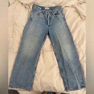 Agolde REN High Waisted Blue Denim Jeans